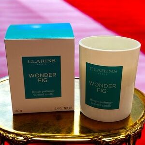 CLARINS PARIS WONDER FIG Bougie Parfum Scented Candle 6.4 Oz.
